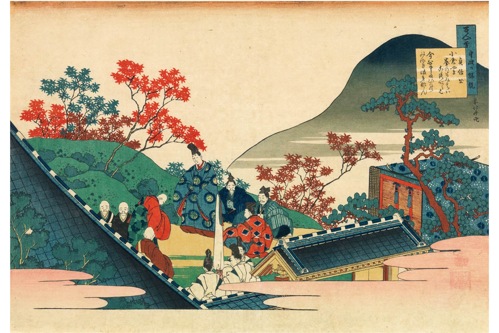 列女百人一首/1847年(177年前)刊行/葛飾北斎骨董品アンティーク和本古文書 北斎の百人一首シリーズ大飢饉で未完に？15日から企画展