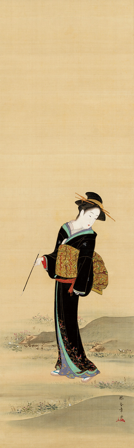 美人画　「隅田川」　宝月 過去の特別展｜特別展｜たばこと塩の博物館
